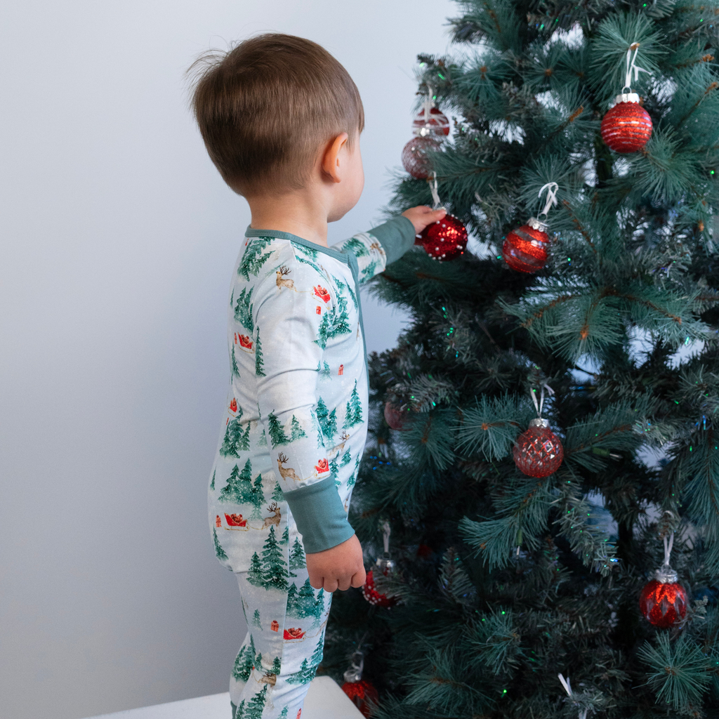 Sleigh Ride Bamboo Sleeper - Little Kinfolk Boutique | Children's Clothing Regina, SK