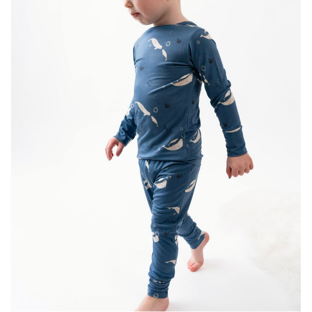 Belugas 2 Piece PJ Set - Little Kinfolk Boutique | Children's Clothing Regina, SK