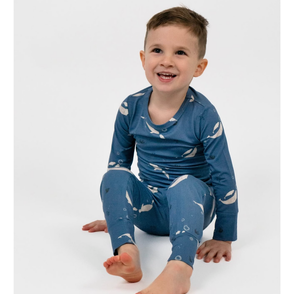 Belugas 2 Piece PJ Set - Little Kinfolk Boutique | Children's Clothing Regina, SK