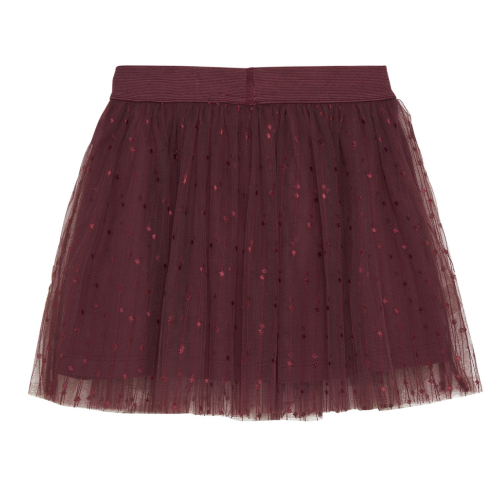 Makenzie Merlot Tulle Skirt - Little Kinfolk Boutique | Children's Clothing Regina, SK