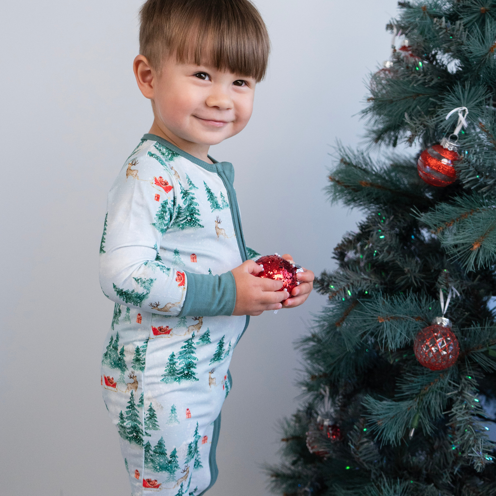 Sleigh Ride Bamboo Sleeper - Little Kinfolk Boutique | Children's Clothing Regina, SK