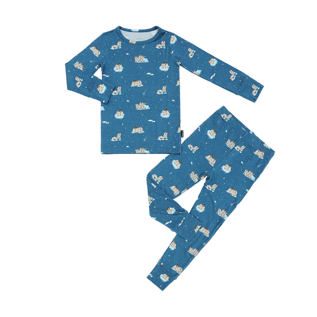 Penguins Night Sky PJ Set - Little Kinfolk Boutique | Children's Clothing Regina, SK