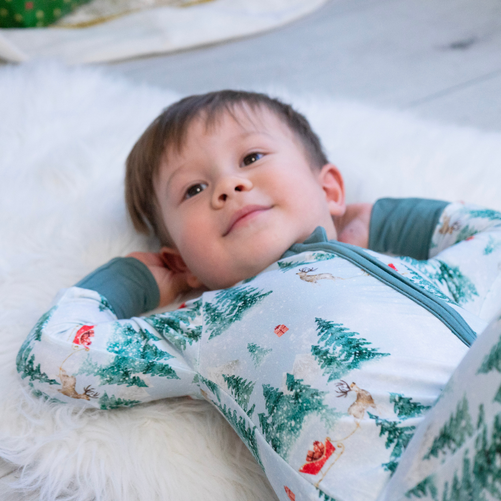 Sleigh Ride Bamboo Sleeper - Little Kinfolk Boutique | Children's Clothing Regina, SK