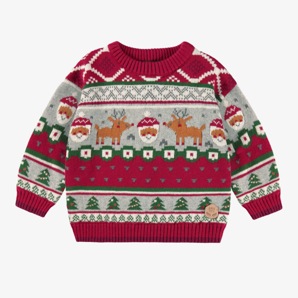 Simon Holiday Sweater - Little Kinfolk Boutique | Children's Clothing Regina, SK