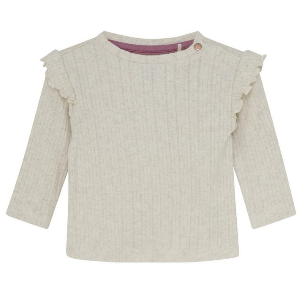 Thornwood Ruffle Long Sleeve Tee - Little Kinfolk Boutique | Children's Clothing Regina, SK