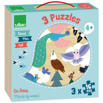 Earth, Sea and Sky 3 x 16 piece Puzzles - Little Kinfolk Boutique | Children's Clothing Regina, SK