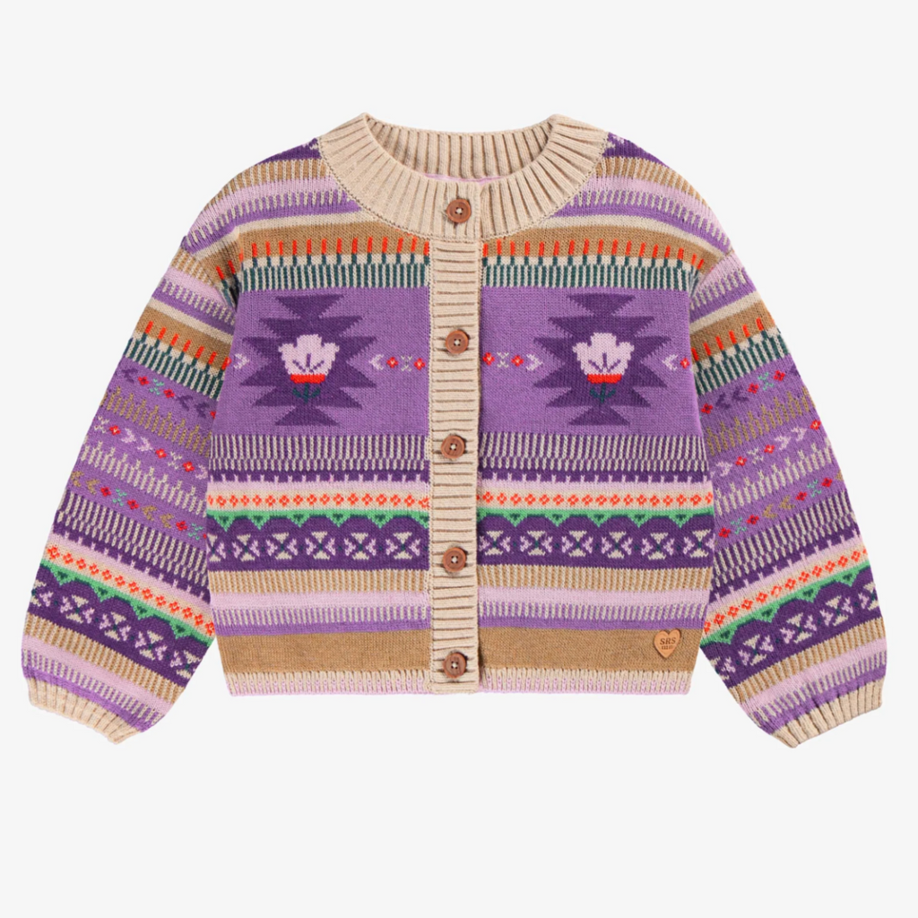 Mallory Aztec Knit Cardigan - Little Kinfolk Boutique | Children's Clothing Regina, SK