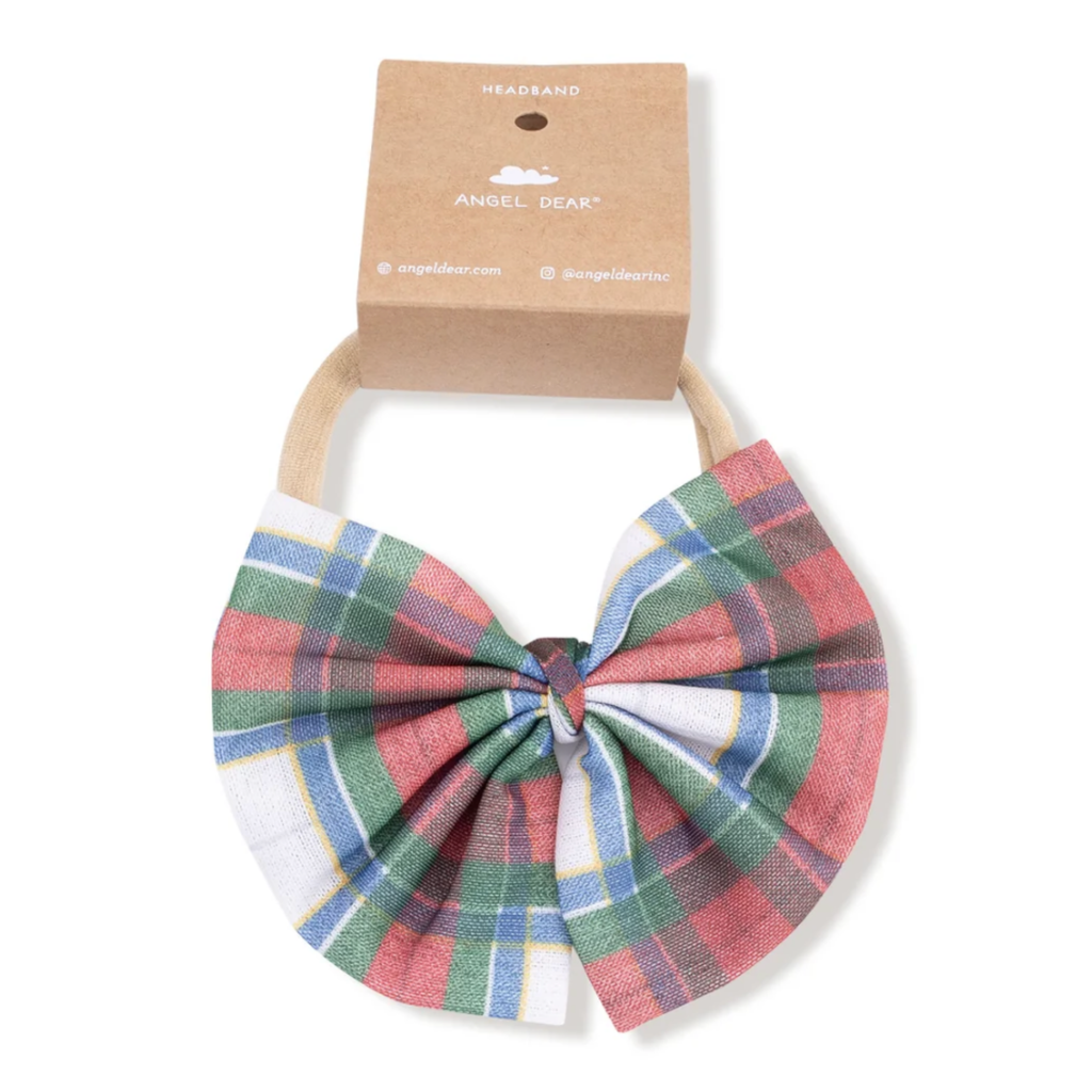 Holiday Plaid Big Tulle Bow - Little Kinfolk Boutique | Children's Clothing Regina, SK