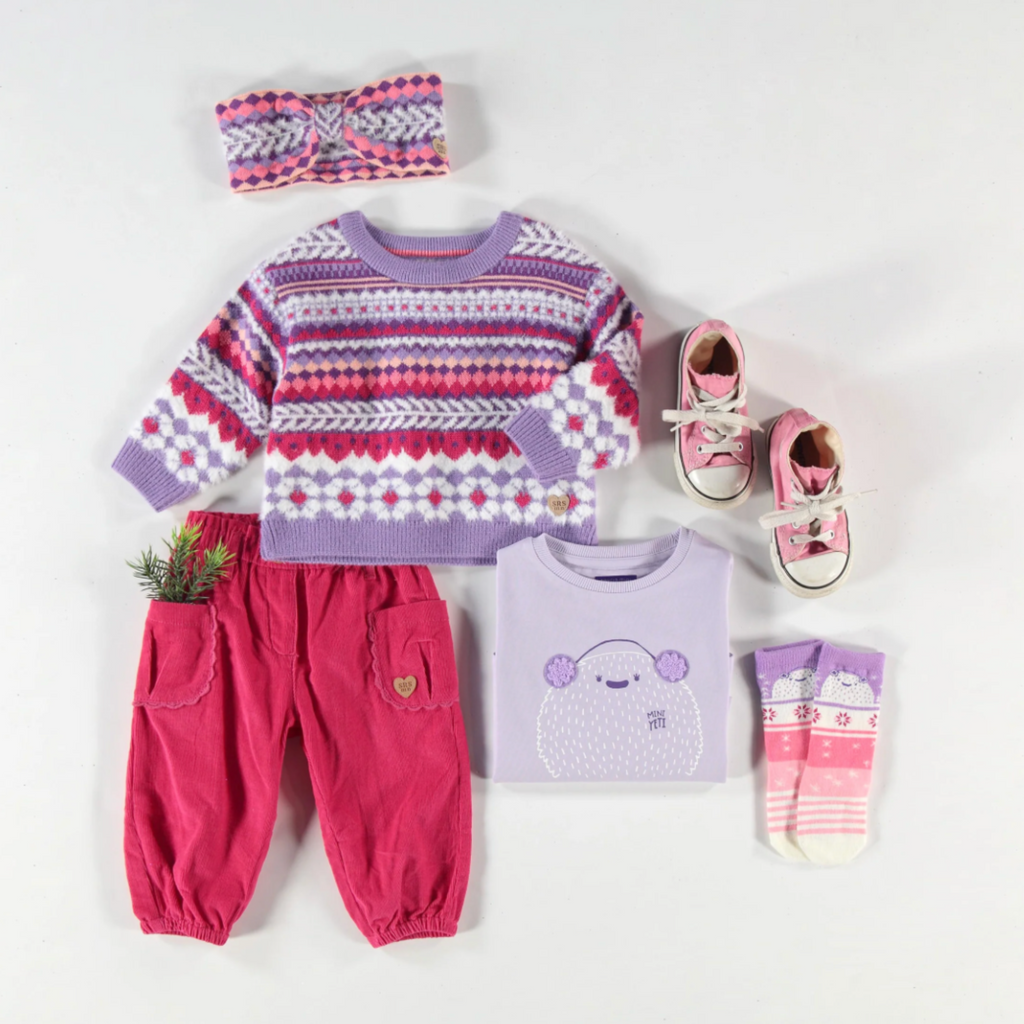 Peggy Purple Knitted Sweater - Little Kinfolk Boutique | Children's Clothing Regina, SK
