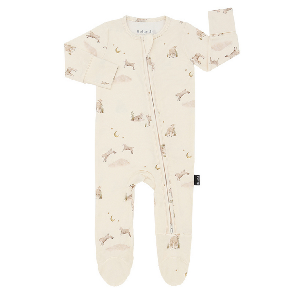 Little Lambs Sleeper - Little Kinfolk Boutique | Children's Clothing Regina, SK