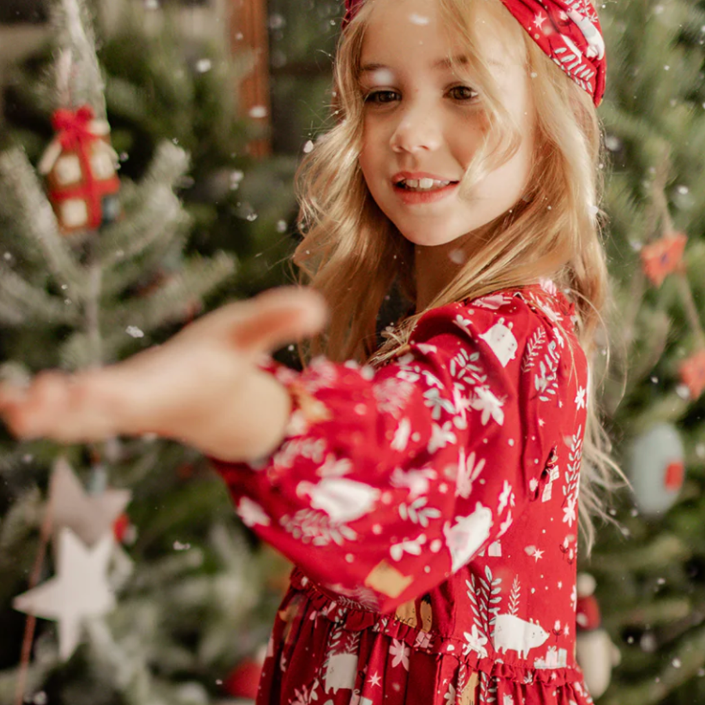 Ayla Holiday Dress - Little Kinfolk Boutique | Children's Clothing Regina, SK