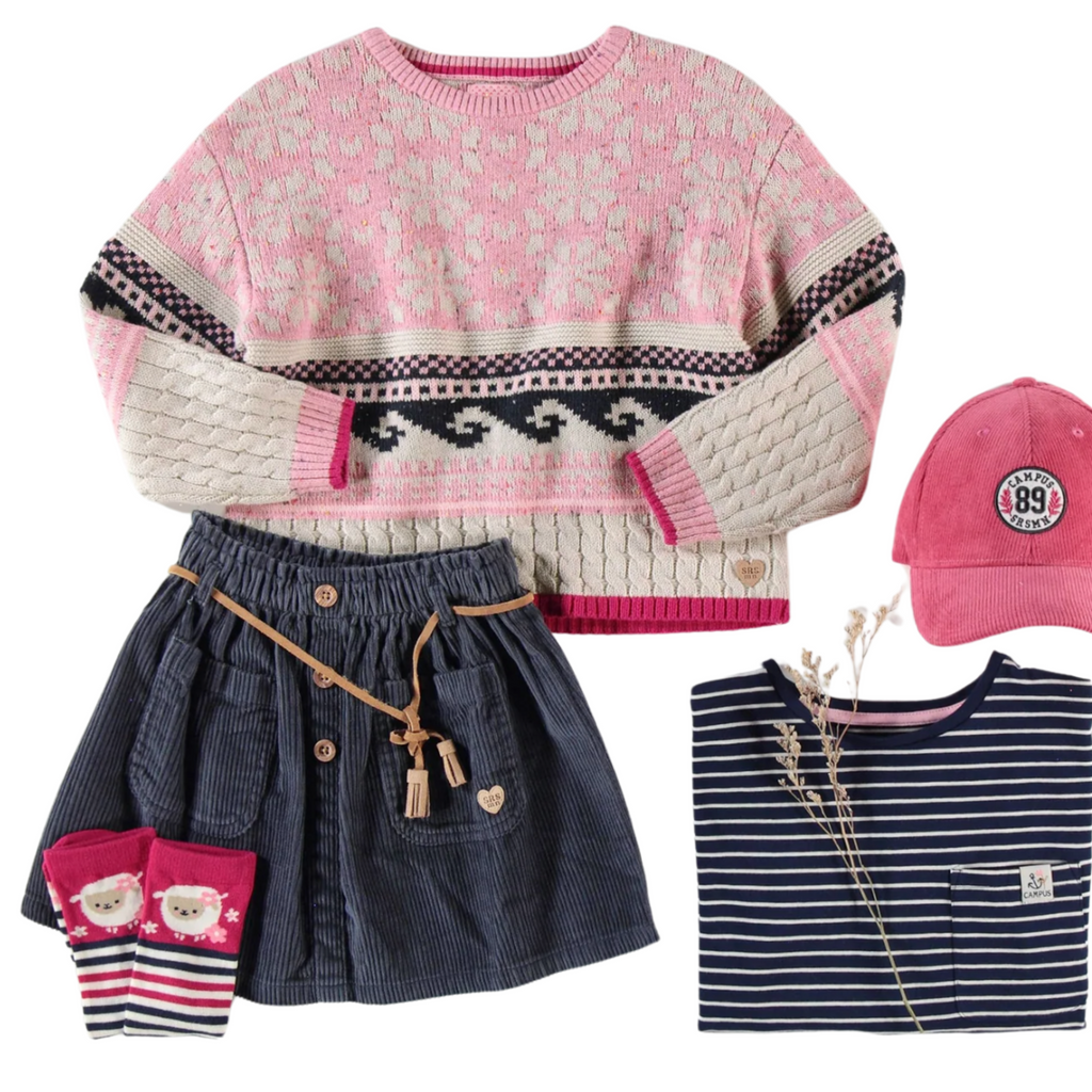 Dollie Stripy Tee - Little Kinfolk Boutique | Children's Clothing Regina, SK