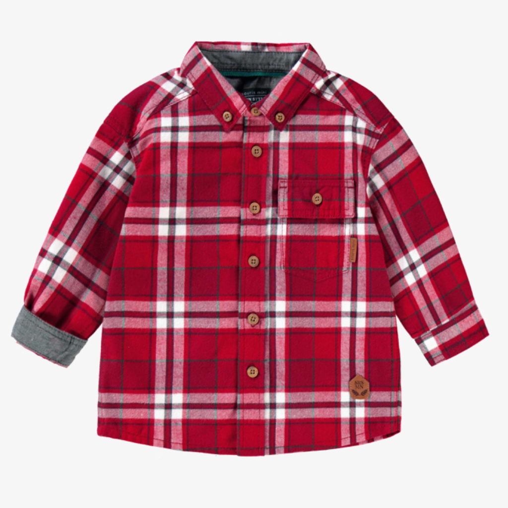 Sawyer Holiday Plaid Shirt - Little Kinfolk Boutique | Children's Clothing Regina, SK