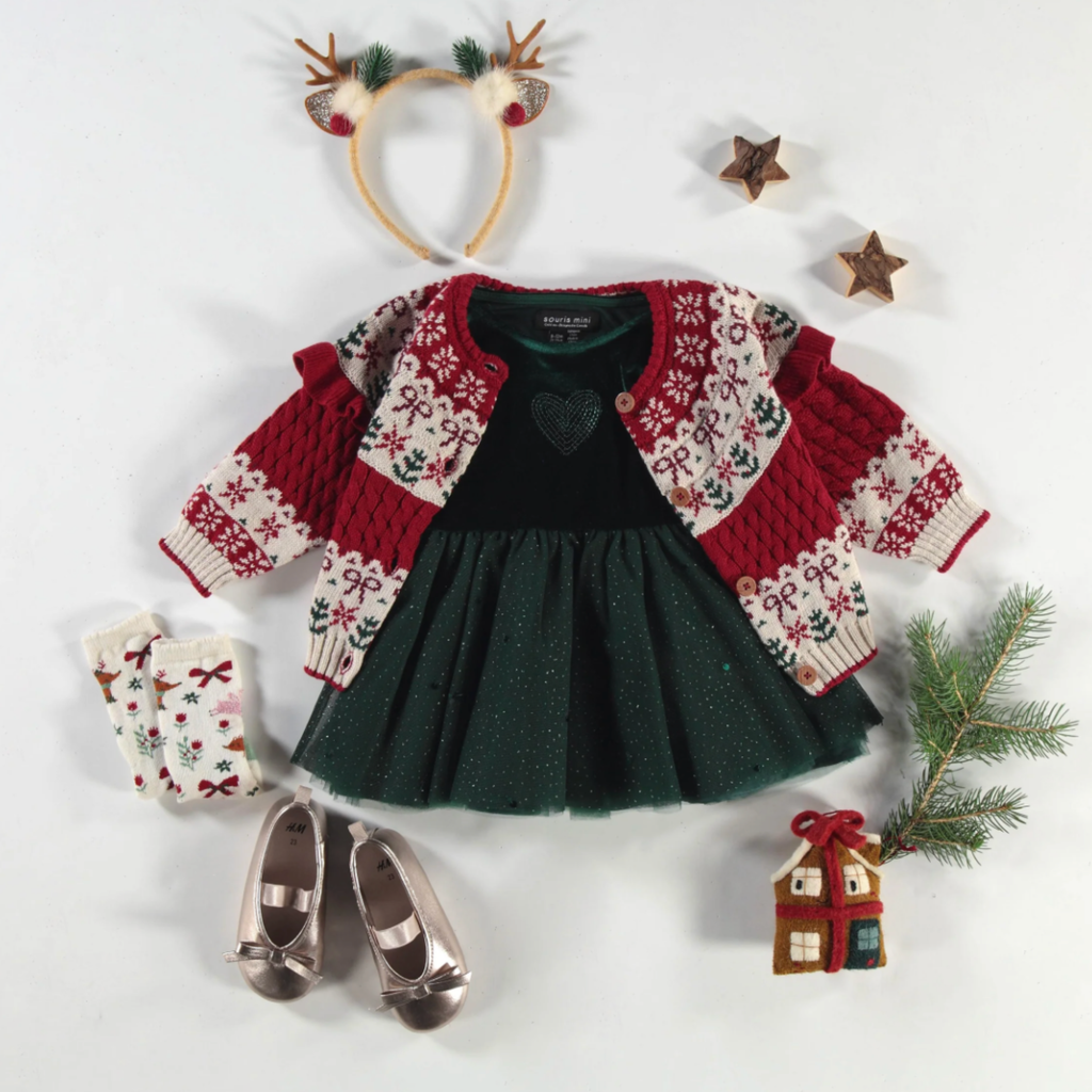 Sophia Holiday Cardigan - Little Kinfolk Boutique | Children's Clothing Regina, SK