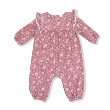 Bandana Floral Ruffle Sleeve Romper - Little Kinfolk Boutique | Children's Clothing Regina, SK