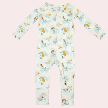 Mermaids Footless Sleeper - Little Kinfolk Boutique | Children's Clothing Regina, SK