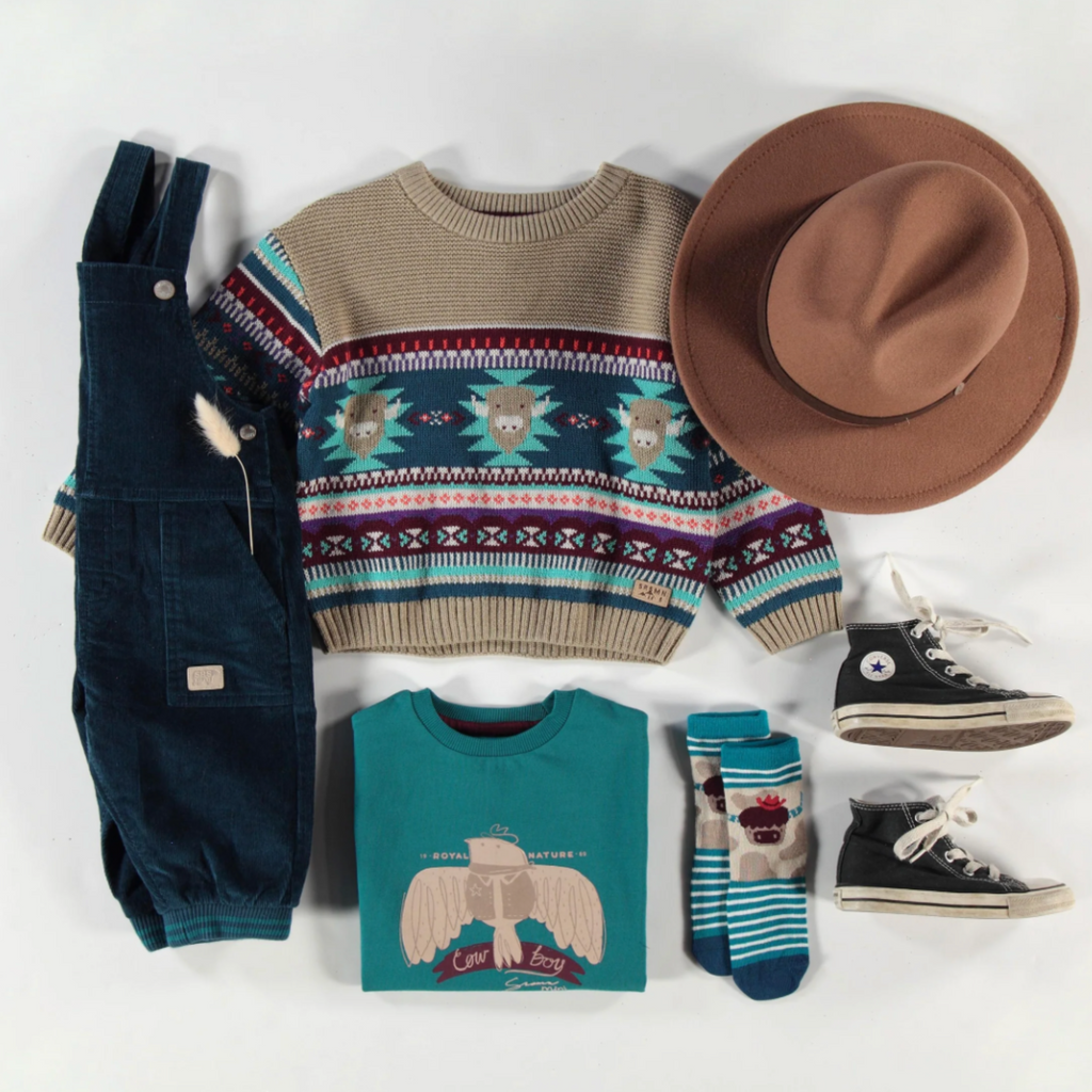 Jed Turquoise Corduroy Overalls - Little Kinfolk Boutique | Children's Clothing Regina, SK