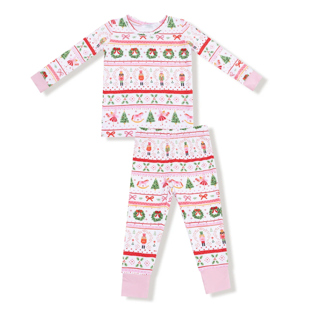 Nutcracker Sugar Plum Fairy Fair Isle 2 Piece PJ Set - Little Kinfolk Boutique | Children's Clothing Regina, SK