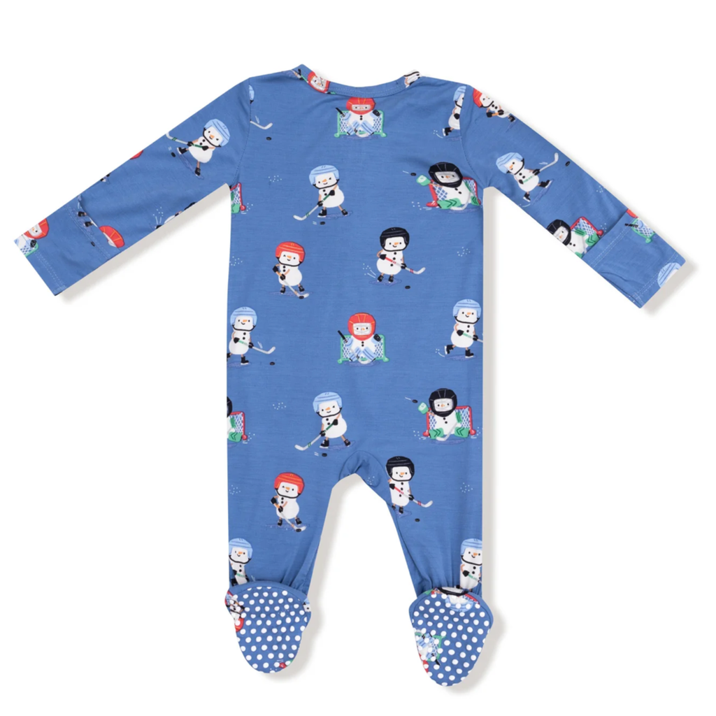 Snow Folks Ice Hockey Footed Sleeper - Little Kinfolk Boutique | Children's Clothing Regina, SK