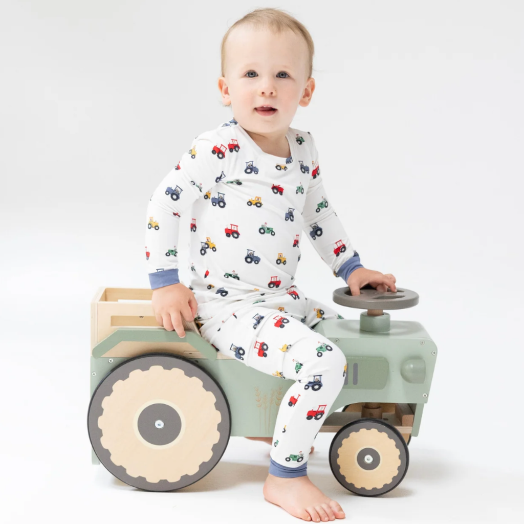 Mini Tractors PJ Set - Little Kinfolk Boutique | Children's Clothing Regina, SK
