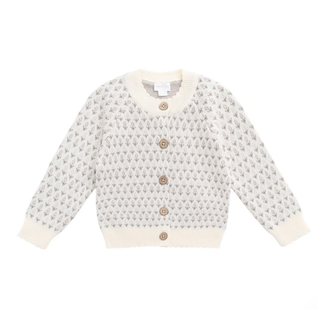 Savannah Jacquard Cardigan - Little Kinfolk Boutique | Children's Clothing Regina, SK