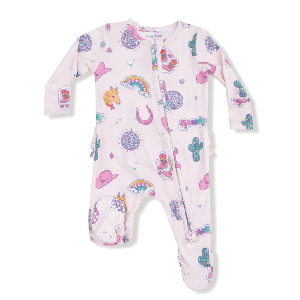 Disco Cowgirl Zipper Sleeper - Little Kinfolk Boutique | Children's Clothing Regina, SK