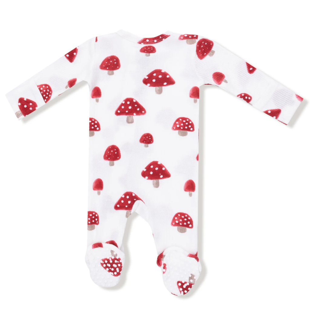 Painterly Mushrooms Zipper Sleeper - Little Kinfolk Boutique | Children's Clothing Regina, SK