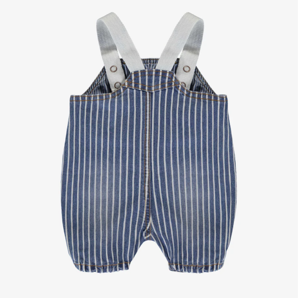 Chance Sriped Denim Shorteralls - Little Kinfolk Boutique | Children's Clothing Regina, SK