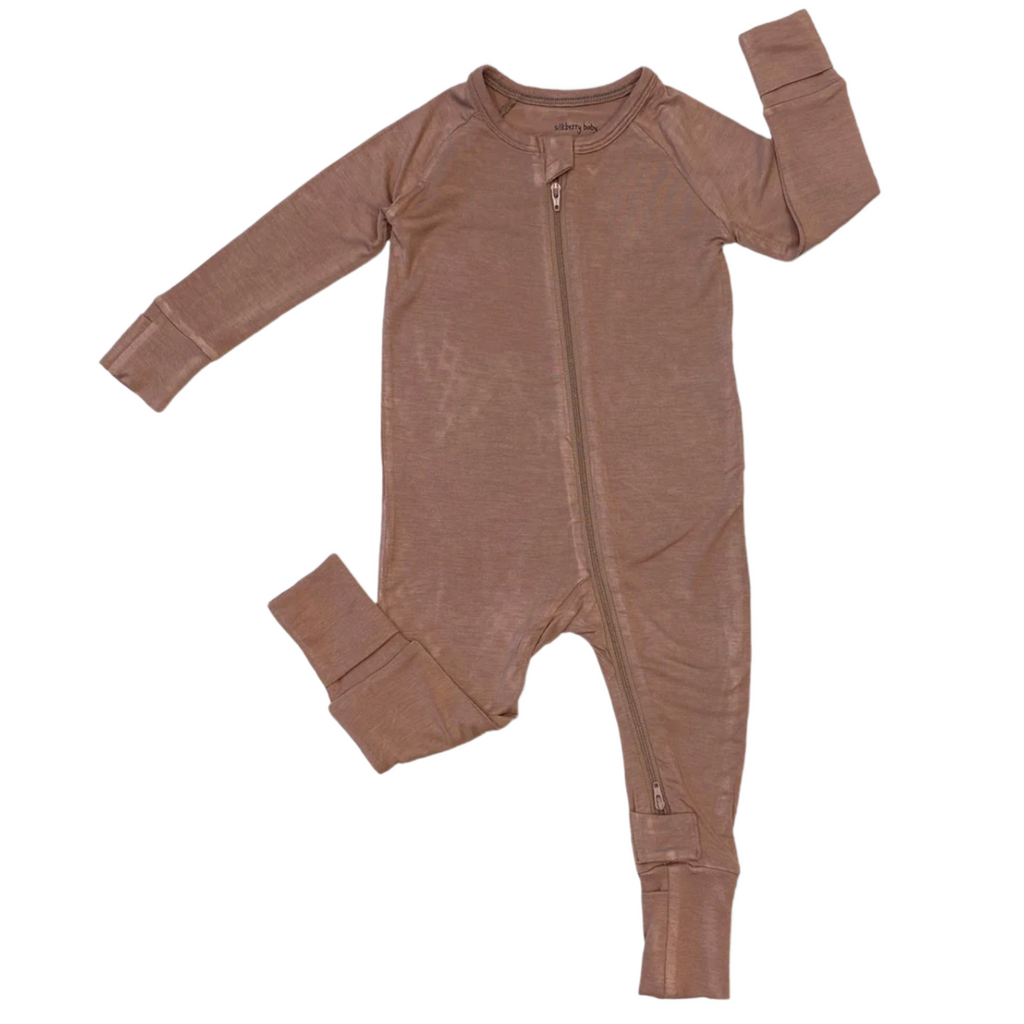 Beaver Brown Footed Sleeper - Little Kinfolk Boutique | Children's Clothing Regina, SK