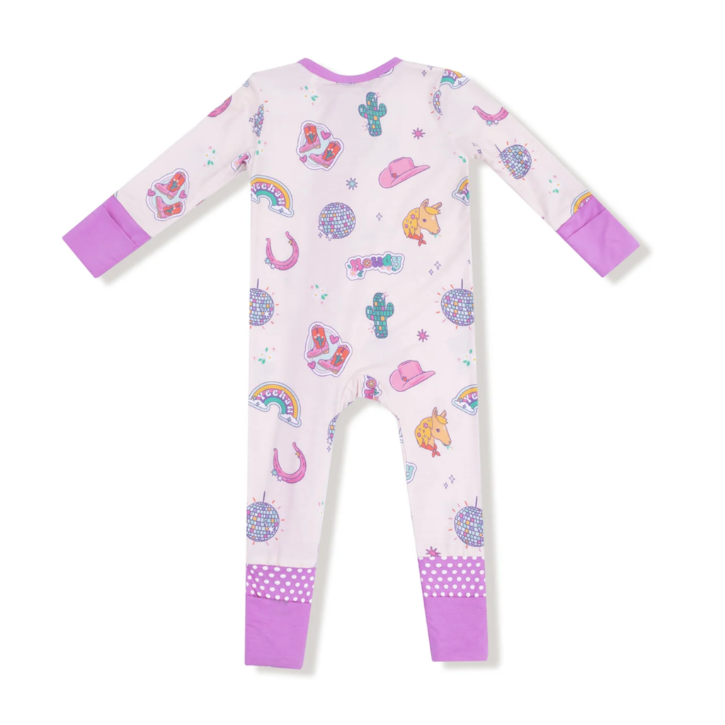 Disco Cowgirl Zipper Sleeper - Little Kinfolk Boutique | Children's Clothing Regina, SK