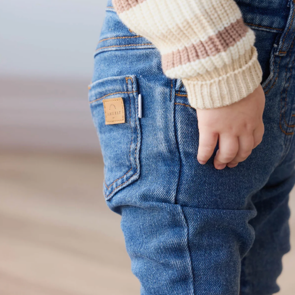 Jordie Mid Wash Overalls - Little Kinfolk Boutique | Children's Clothing Regina, SK