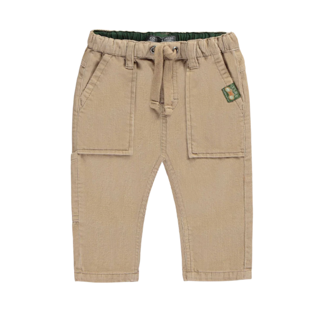 Billy Beige Corduroy Relaxed Fit Pants - Little Kinfolk Boutique | Children's Clothing Regina, SK