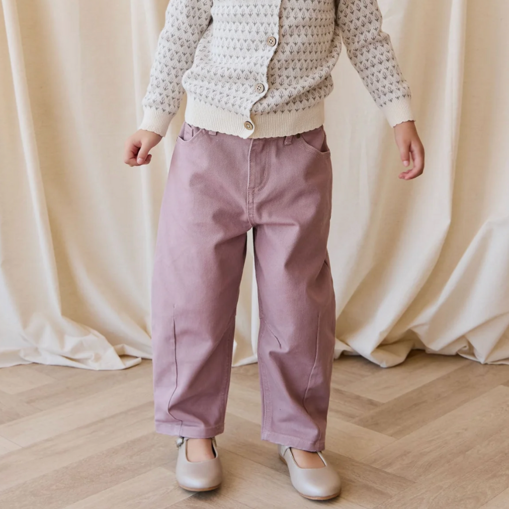 Sierra Barrel Pant in Dreamy Pink - Little Kinfolk Boutique | Children's Clothing Regina, SK