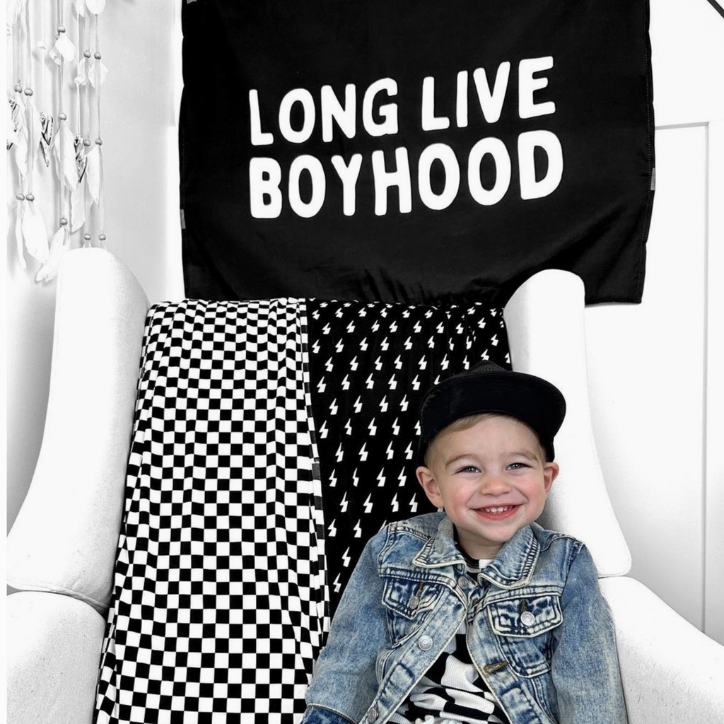 Long Live Boyhood Banner 26x36" - Little Kinfolk Boutique | Children's Clothing Regina, SK