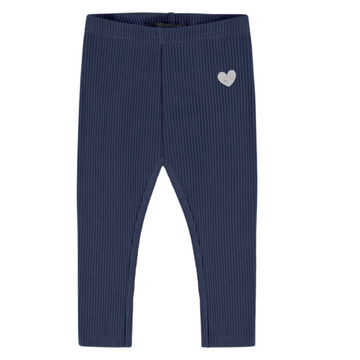 Aeris Navy Ribbed Leggings - Little Kinfolk Boutique | Children's Clothing Regina, SK