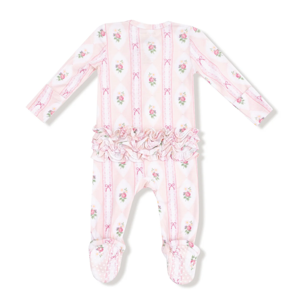 Ogee Lace Floral Footie Ruffle Sleeper - Little Kinfolk Boutique | Children's Clothing Regina, SK