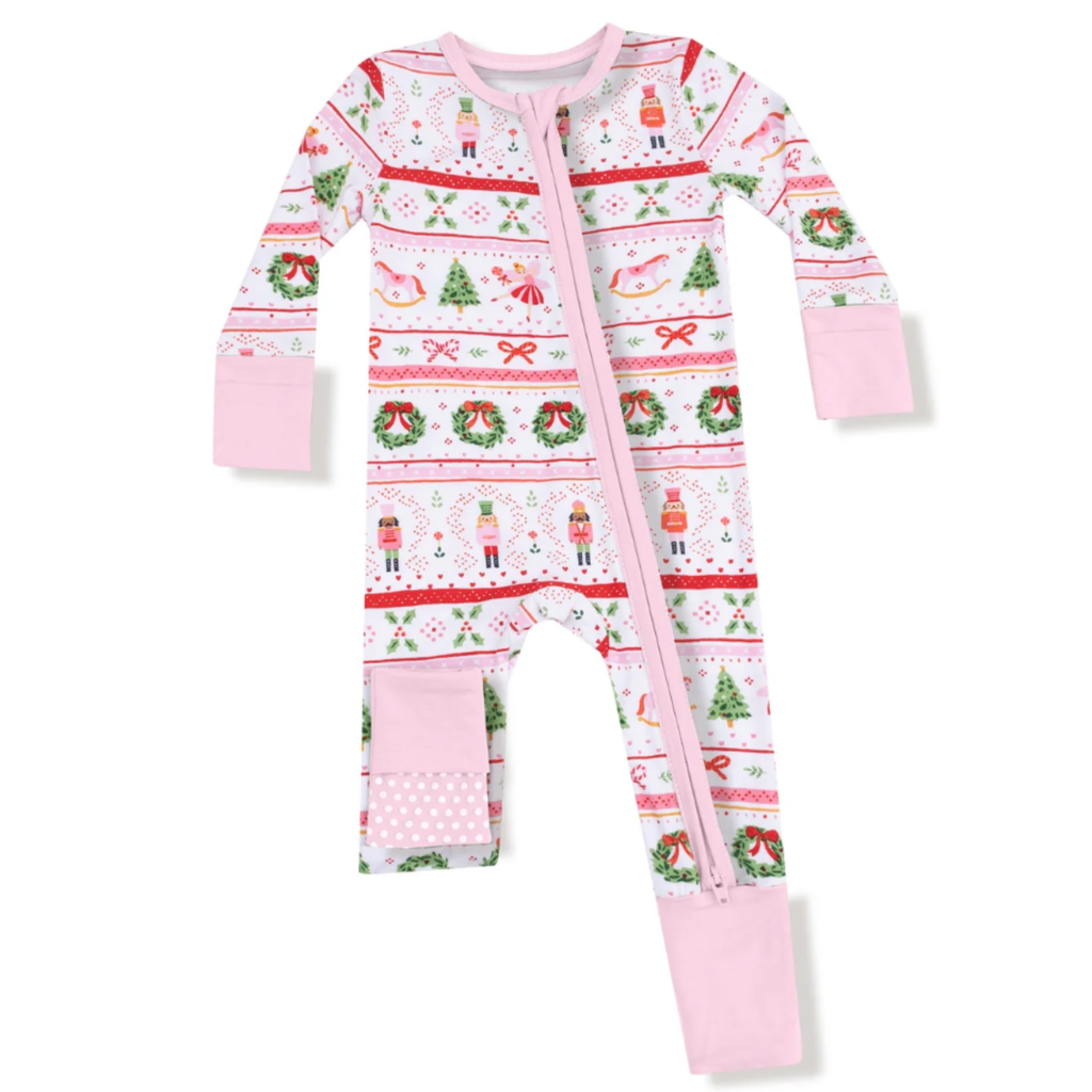 Nutcracker Sugar Plum Fair Isle Footed & Footless Sleeper - Little Kinfolk Boutique | Children's Clothing Regina, SK