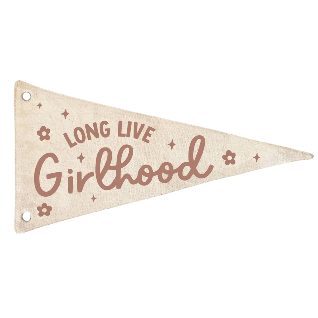 Long Live Girlhood Pennant Flag - Little Kinfolk Boutique | Children's Clothing Regina, SK