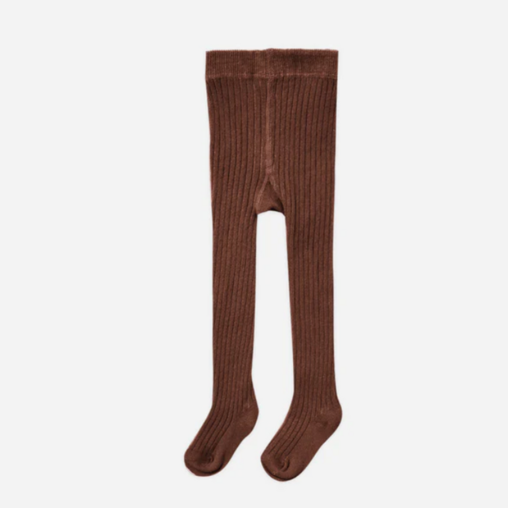 Kaylee Brown Ribbed Tights PRE-SALE - Little Kinfolk Boutique | Children's Clothing Regina, SK