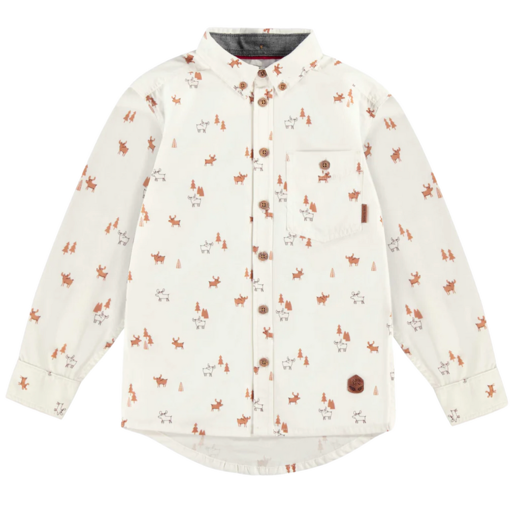 Thomas Holiday Button Up - Little Kinfolk Boutique | Children's Clothing Regina, SK