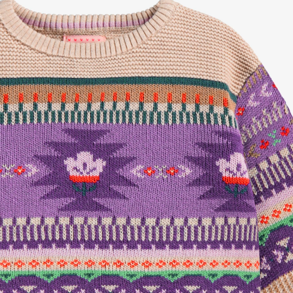 Amie Aztec Knit Sweater - Little Kinfolk Boutique | Children's Clothing Regina, SK