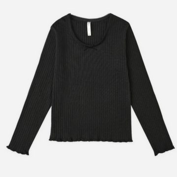 Layla Ribbed Long Sleeve Tops ( 3 Colour Options) PRE-SALE - Little Kinfolk Boutique | Children's Clothing Regina, SK