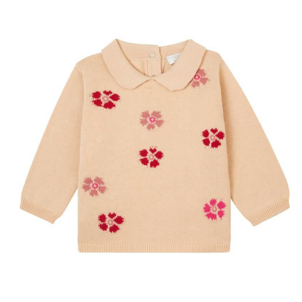 Feuchy Floral Baby Sweater - Little Kinfolk Boutique | Children's Clothing Regina, SK