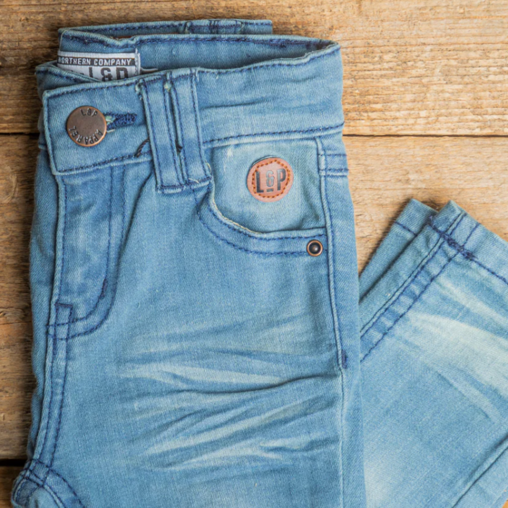 L&P Light Blue Skateboard Jeans - Little Kinfolk Boutique | Children's Clothing Regina, SK