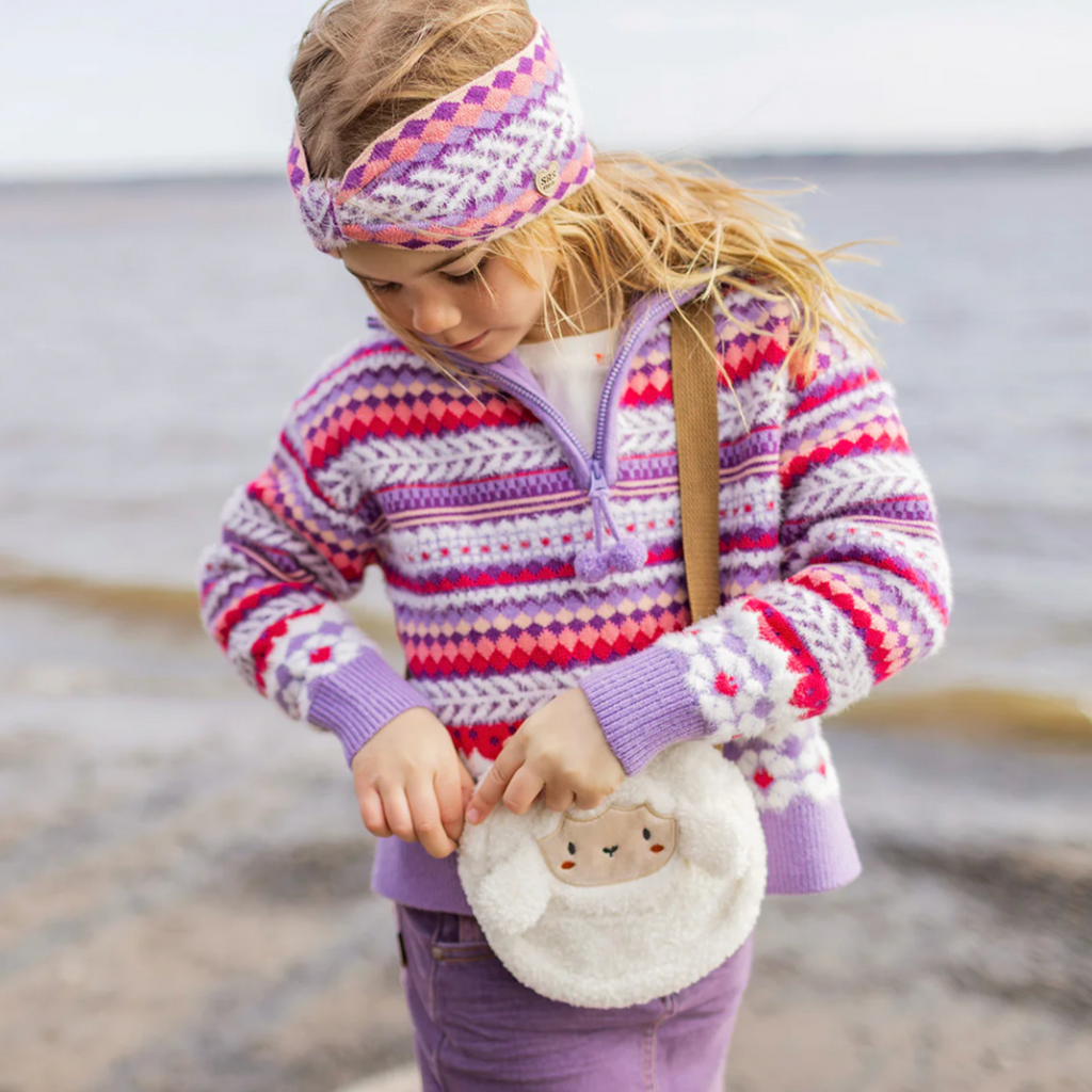 Peggy Purple Knitted Sweater - Little Kinfolk Boutique | Children's Clothing Regina, SK