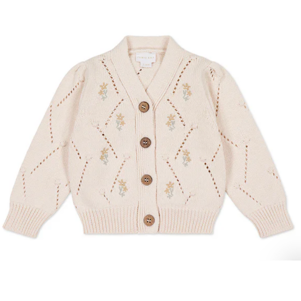 Alya Embroidered Cardigan - Little Kinfolk Boutique | Children's Clothing Regina, SK