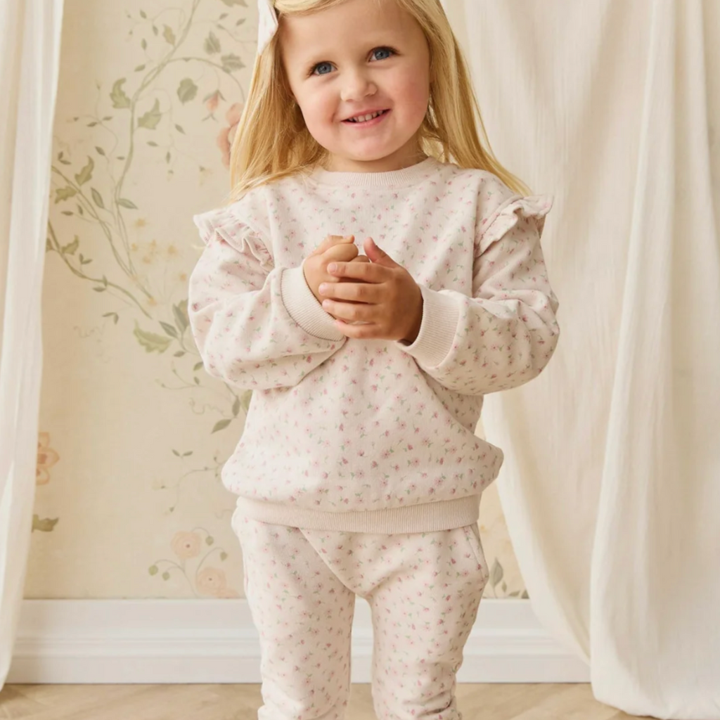 Lilith Sweatshirt in Victoria Blush PRESALE - Little Kinfolk Boutique | Children's Clothing Regina, SK