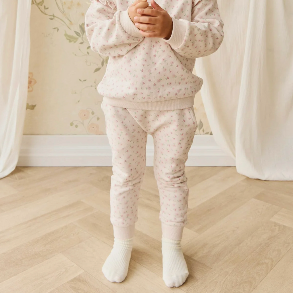 Lilith Track Pant in Victoria Blush PRESALE - Little Kinfolk Boutique | Children's Clothing Regina, SK
