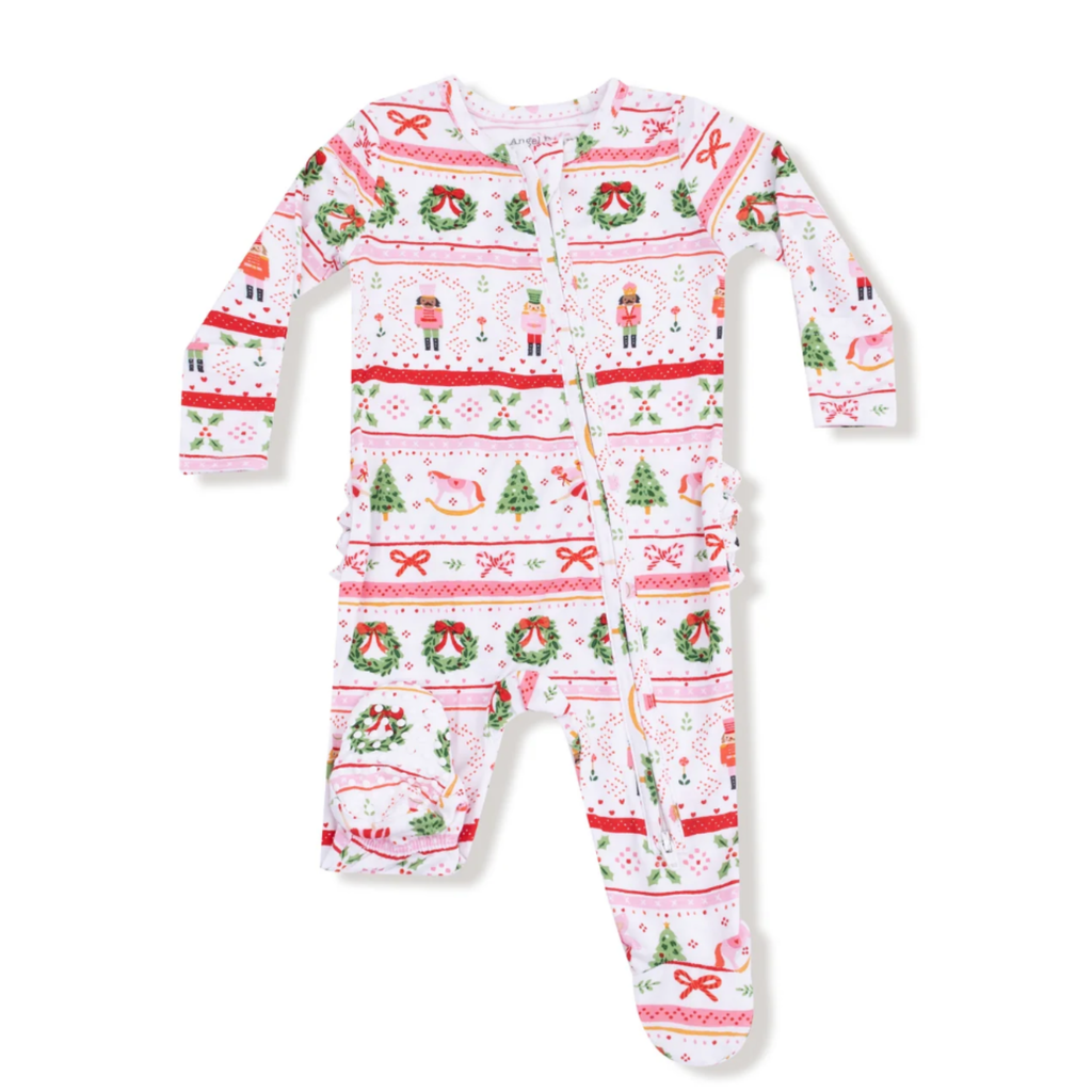 Nutcracker Sugar Plum Fair Isle Footed & Footless Sleeper - Little Kinfolk Boutique | Children's Clothing Regina, SK