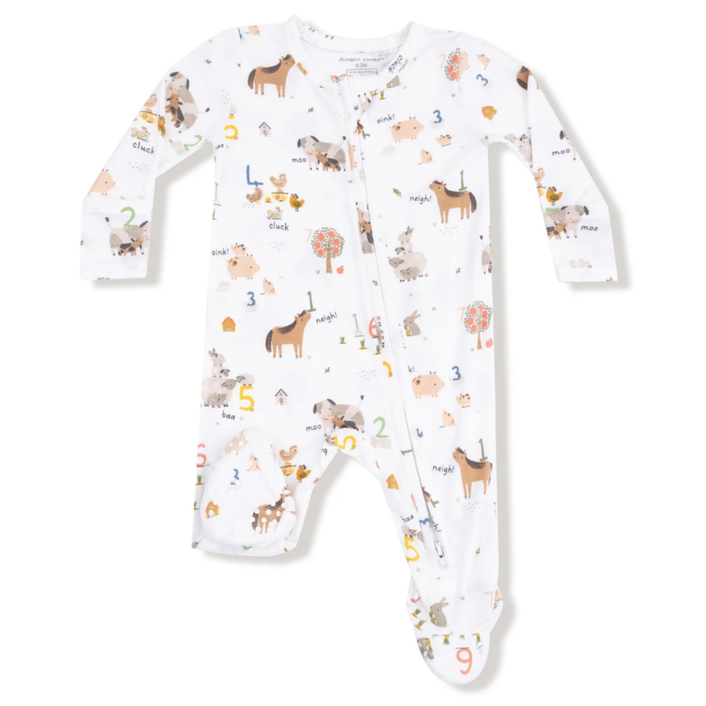 Farm Sounds Zipper Sleeper - Little Kinfolk Boutique | Children's Clothing Regina, SK